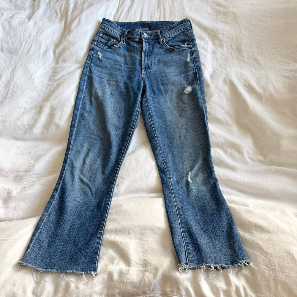 MOTHER The Insider Crop Step Fray in Homebound Size 26